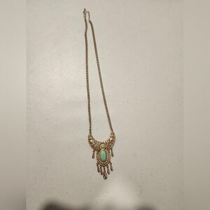 Elegant Gold and Turquoise Necklace